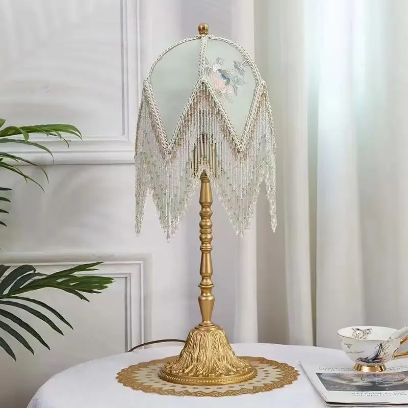 Французская настольная лампа Hongcui американская ретро-лампа для гостиной спальни