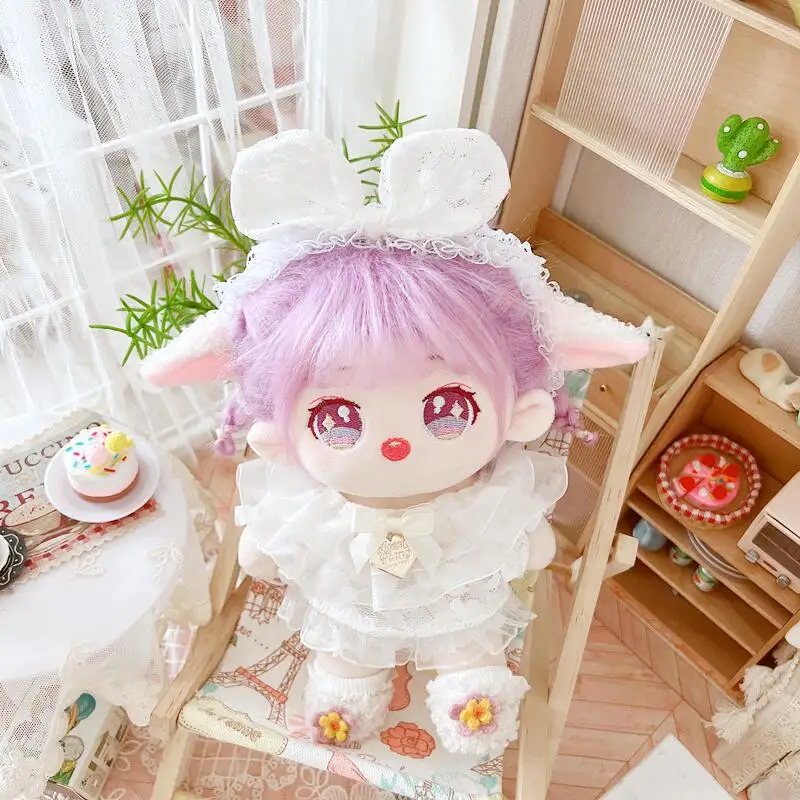 3 шт./компл. 20 см кукольная одежда белый Эльф кружевное платье повязка для волос