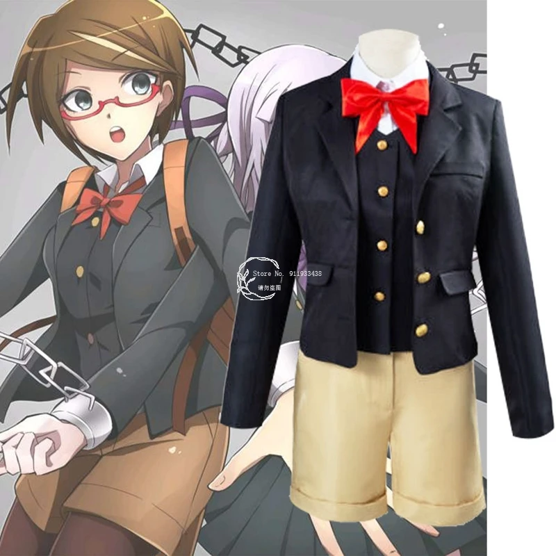 

aboutcos Danganronpa 3 Dangan Ronpa Cos Fog Cut May Rain Knot Cospaly Clothing Women's Cos Full Suits Sets Accessories