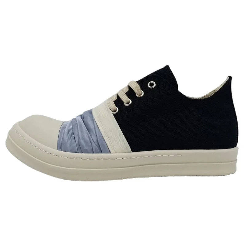 

Rmk Owews Spring SummerMen's and Women's Low-top Shoes Canvas Shoes Couple Trend Thick Bottom Casual Wild Satin Bottom Shoes