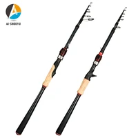 ai shouyu new fishing lure rod 2 1m2 4m2 7m3 0m carbon spinnng casting fishing rod travel rod mh telescopic fishing pole