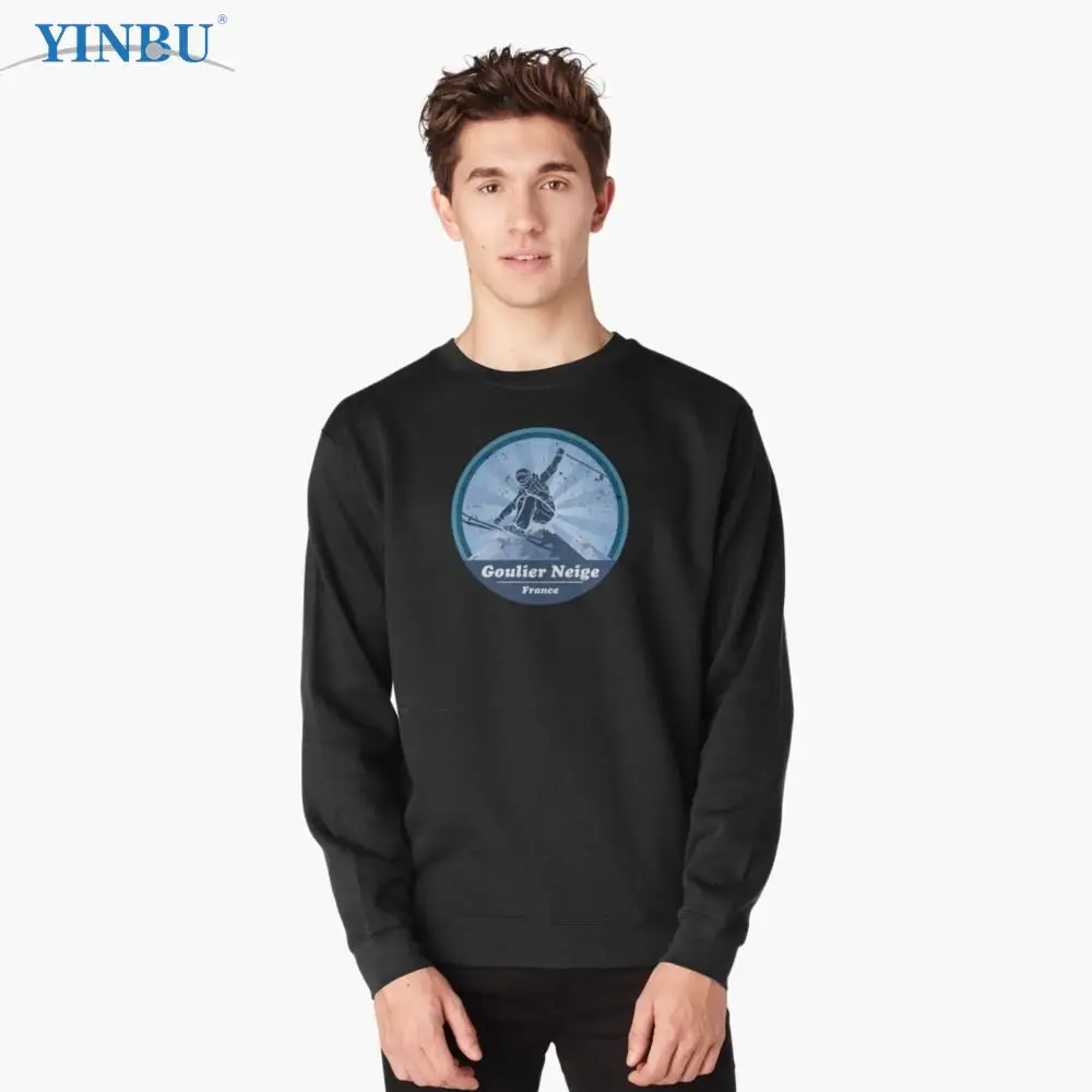 

Goulier Snow Ski Resort - Skier Lightweight Sweatshirt fashion streetwear Men's clothes