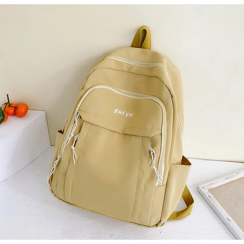 

Women Backpack for School Teenagers Girls College Student Middle School Bag Nylon Bookbag Fresh Casual Campus Korean Bagpack