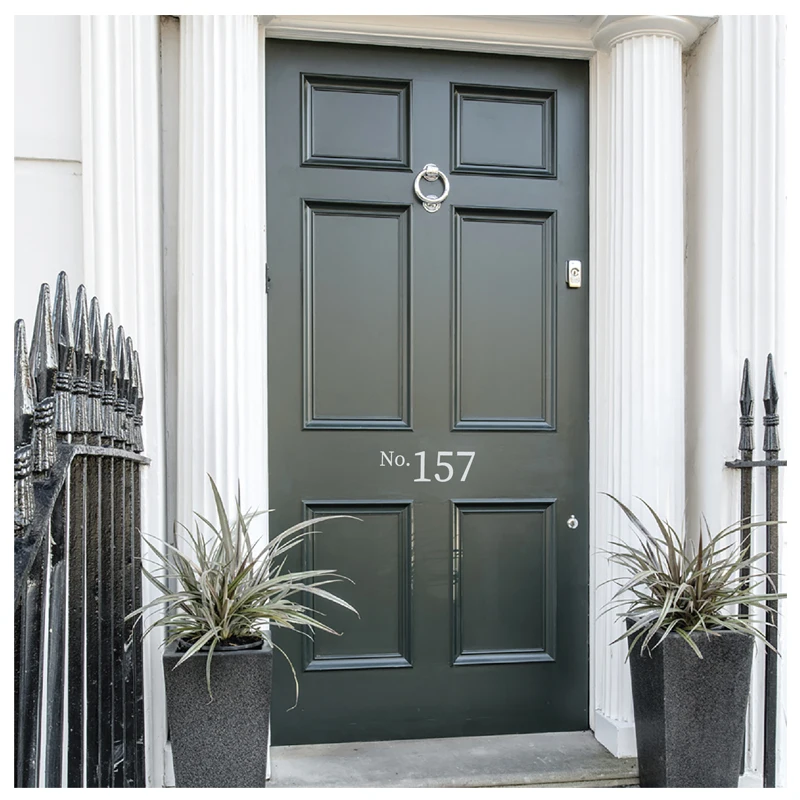 Персонализированная почтовая коробка с номером дома для входной двери и улицы