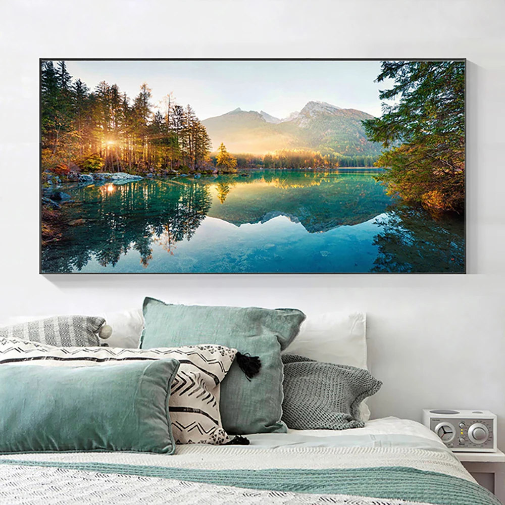 

Diy 5D Diamond Painting Kit Modern Art Landscape Full Drill Diamond Embroidery Scenery Cross Stitch Wall Painting Home Decor