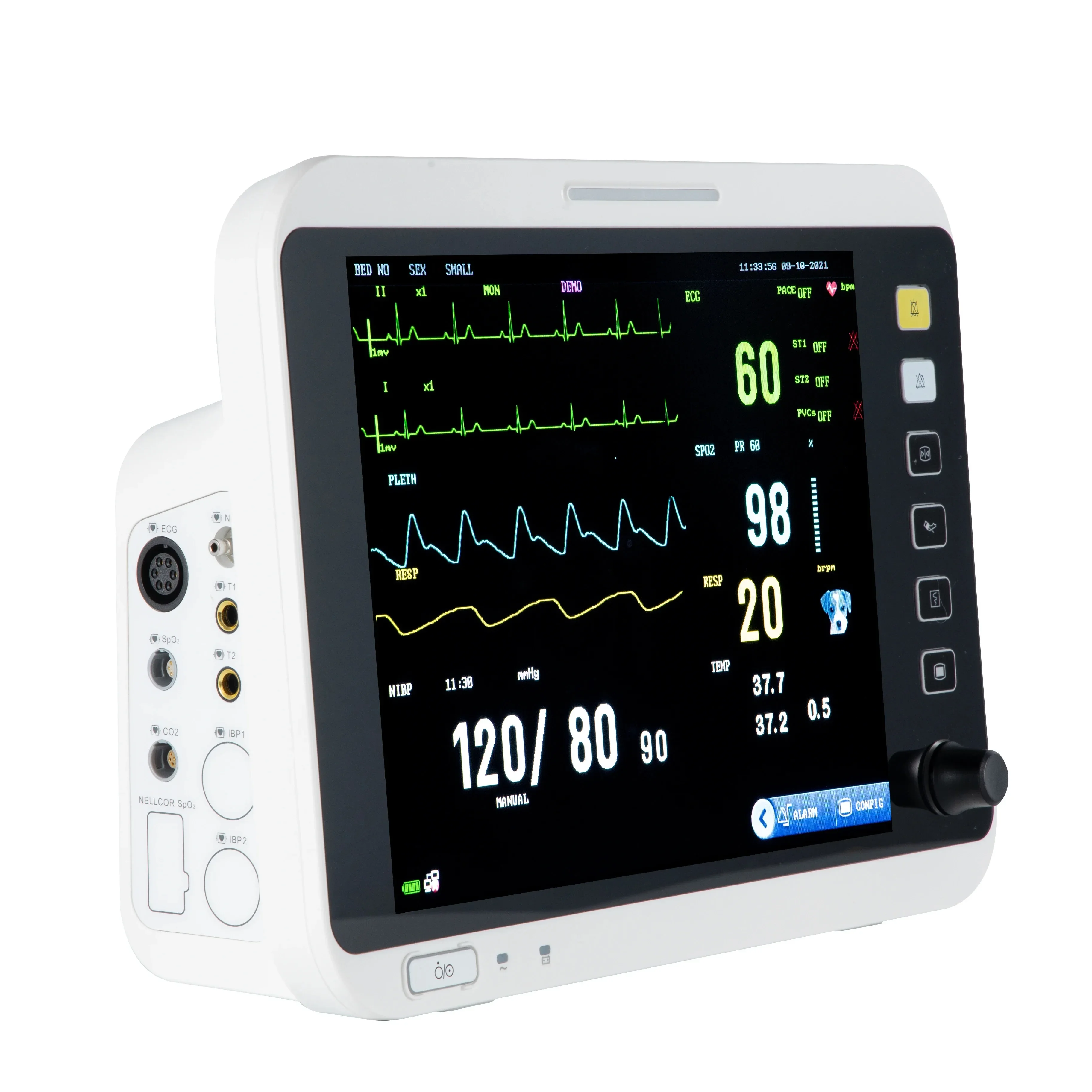Многофункциональная медицинская ветеринарная клиника Etco2 измерение давления и