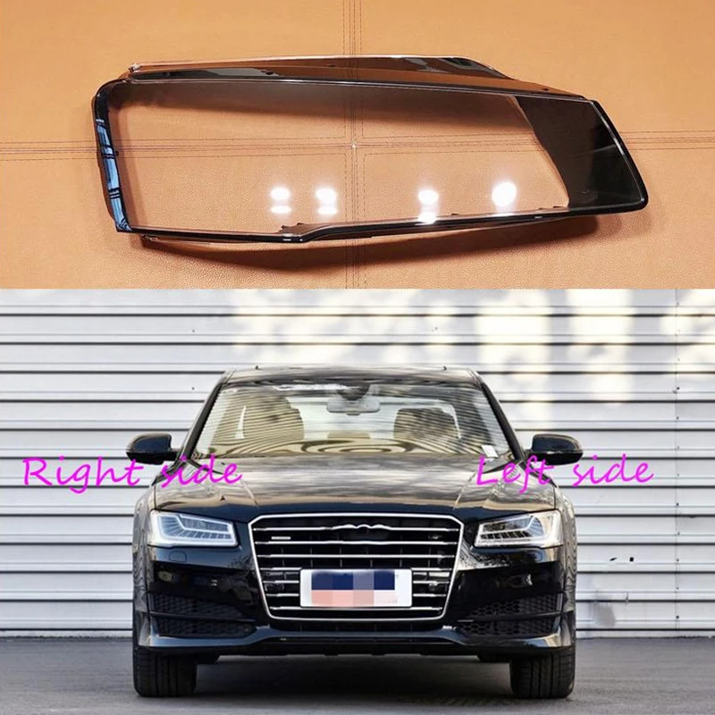 

For Audi A8 D4 2014 2015 2016 2017 Car Headlight cover Headlamp Lens Auto Shell Cover