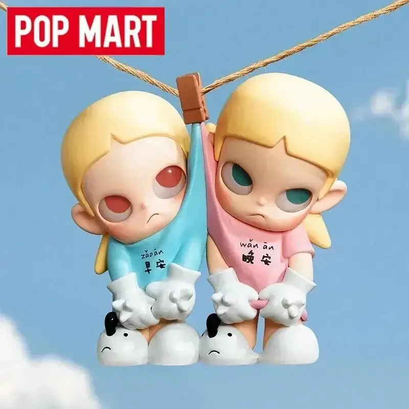 Фото POP MART Zsiga Twins Series: Слепая коробка-сюрприз, фигурка для декора рабочего стола, игрушка-сюрприз, аниме-фигурка, милая модель, подарок для девочки №5