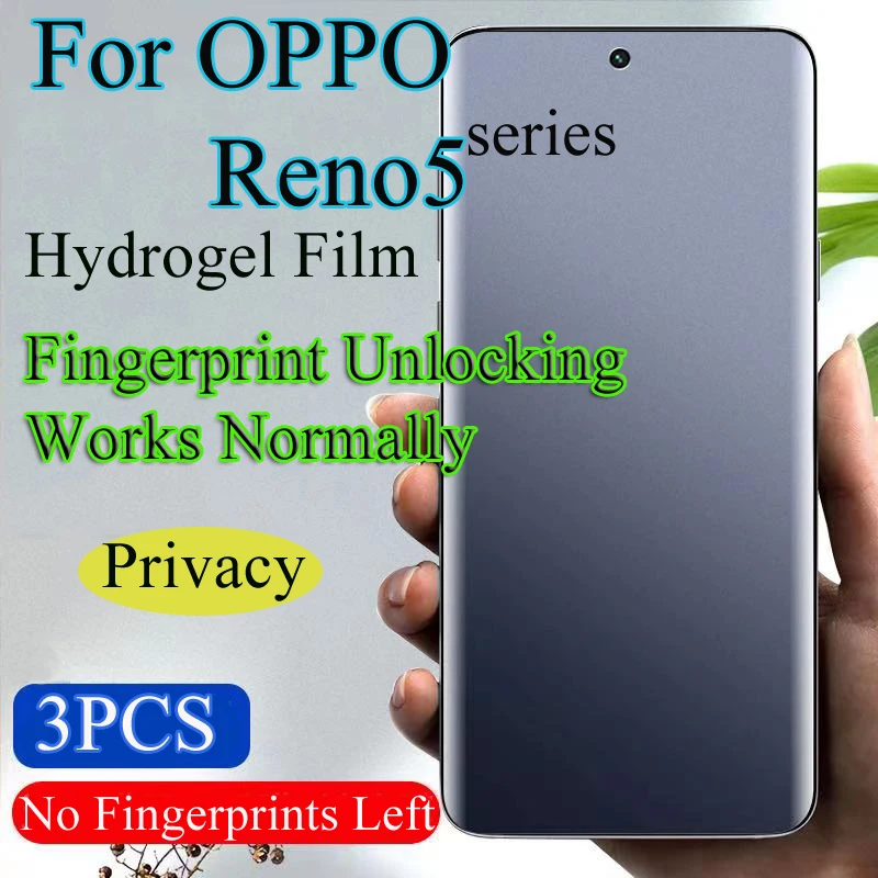 Мягкая защитная пленка Reno5Pro + для OPPO Reno5 Pro, Гидрогелевая пленка для защиты от отпечатков пальцев
