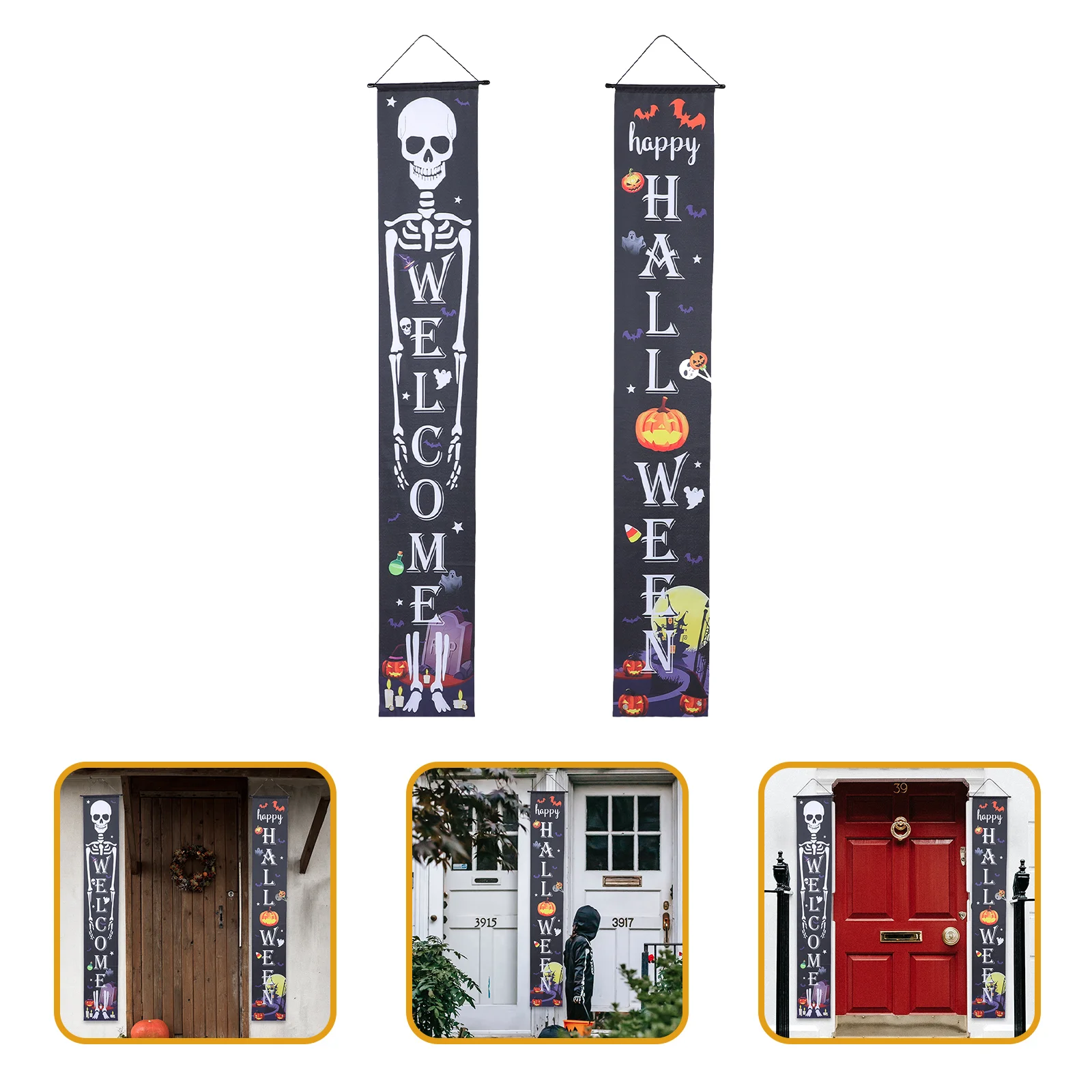 Декор Хэллоуин Куплет Крыльцо Подвесные Дверные Таблички Наружные Украшения для