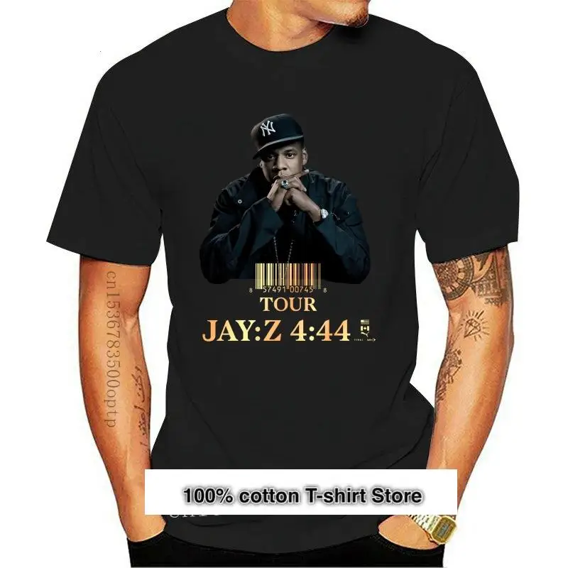 

Новинка 2021 футболка Jay Z 4 44 Tour 2021 хип-хоп Мужская Черная S 4Xl