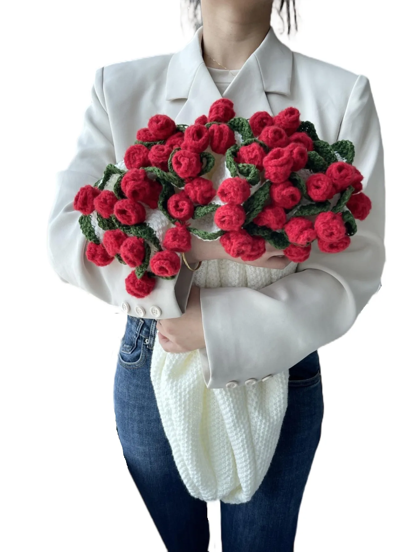 

Ручной вязаный акриловый плед Golexury