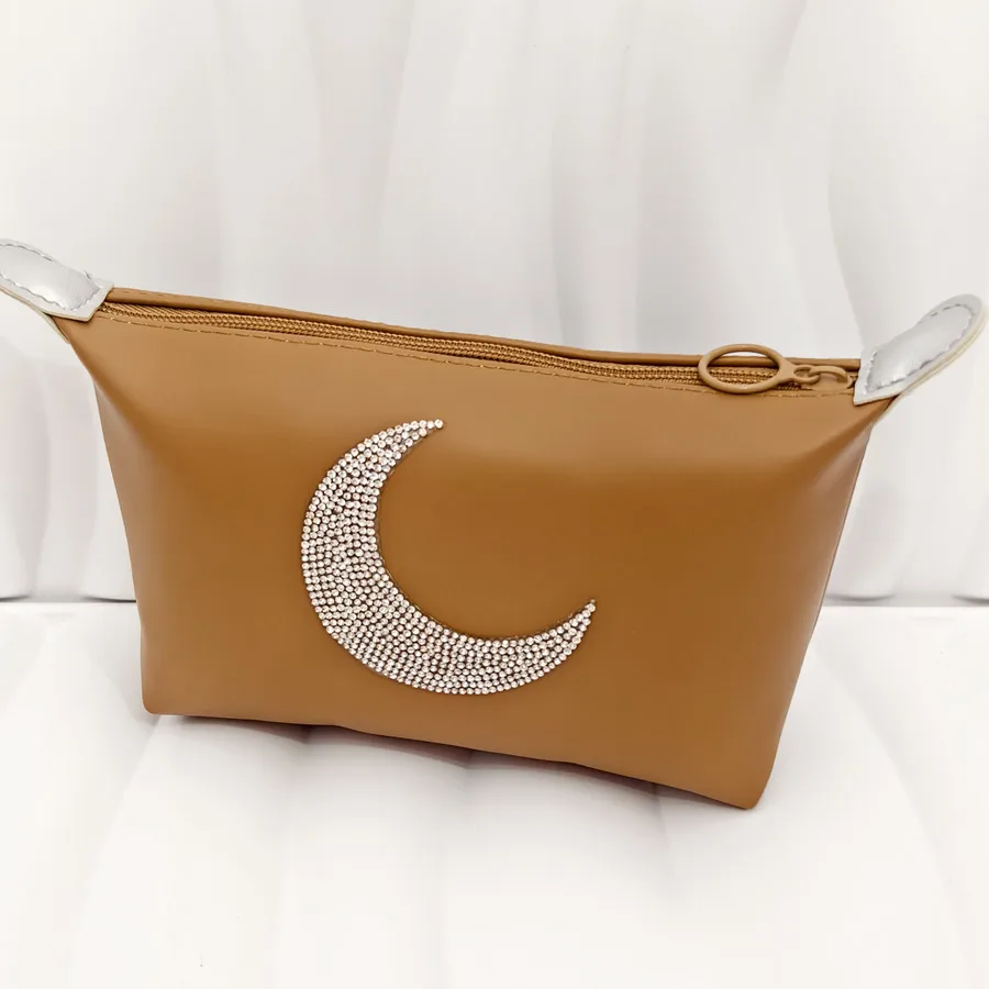 Водонепроницаемая Косметичка В Форме Кофейно-коричневого Луны Элегантный Из