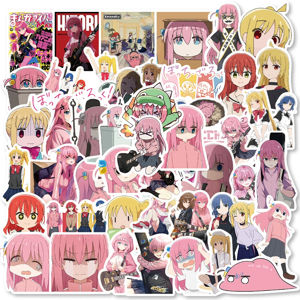 

10/30/50PCS Cute Anime BOCCHI THE ROCK! Graffiti Stickers Cartoon Decals Laptop Motorcycle Phone Luggage Cool Waterproof Sticker