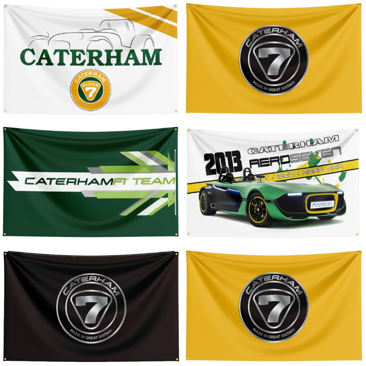 Флаг Caterham 90x150 см, 3x5 футов, полиэстер, печатная фотография для декора