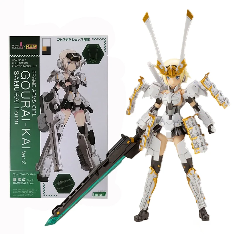 

Genuine Frame Arms Girl Action Figure Gourai Kai Samurai Form Collection Model Ornament Anime Action Figure Children Toys Gift