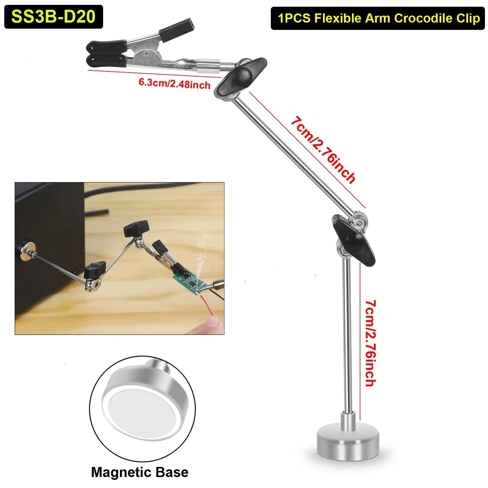 

Паяльник NEWACALOX Third Hand серебристого цвета