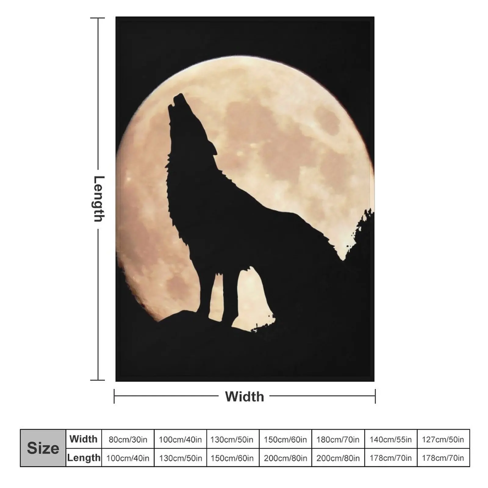 Реальное одеяло Wolf on moon зимние кровати гигантские одеяла для дивана