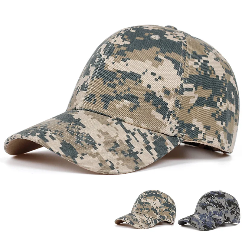 

High Quality Camouflage Four Seasons Baseball Outdoor Sports and Casual Curved Brim Duck Tongue Travel Sunshade Sun Hat