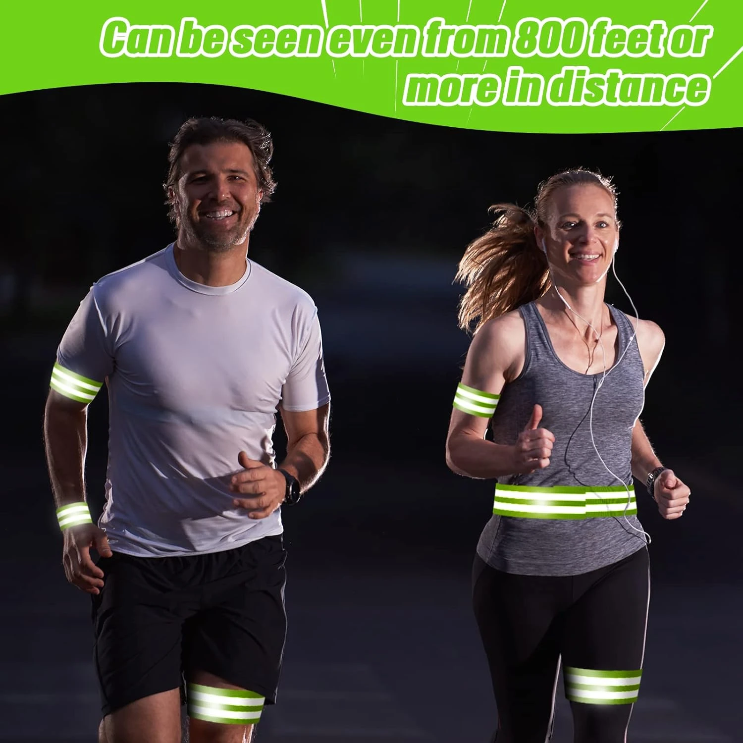 Светоотражающие ленты высокой видимости для максимальной безопасности — 48 штук