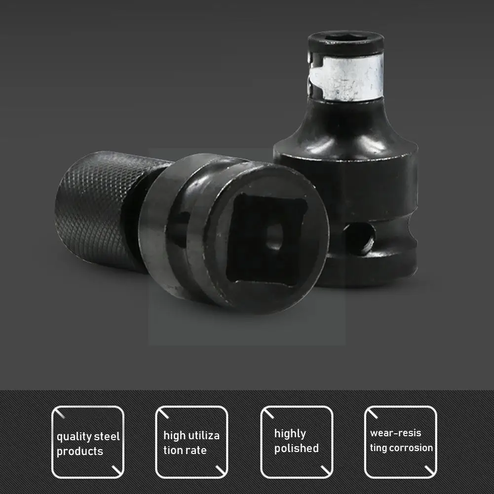 

1/2" Square To 1/4" Hex Ratchet Socket Conversion Tool Converter Release Chuck Quick Impact Adaptor Drive Adapt Tool Socket Z2D0