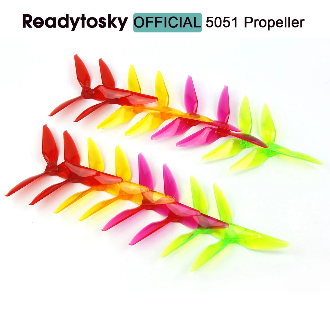 

8 пар RC 5051 3 лезвия три лезвия прозрачный Пропеллер для FPV гоночного дрона QAV-X 5 "XL5 Mark4 Mark5 5-дюймовый гоночный Квадрокоптер