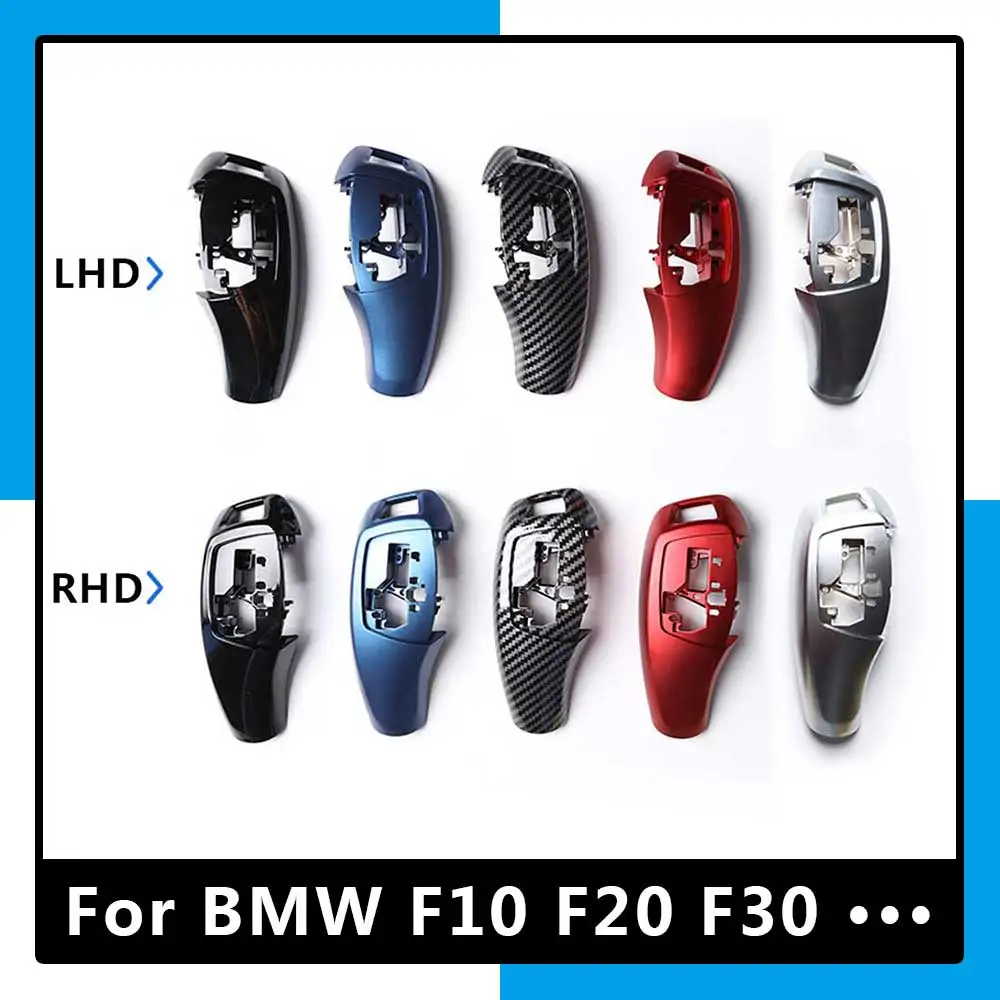 

Replacement LHD RHD ABS Carbon Fiber Pattern Gear Shift Lever Knob Cover For BMW 1 2 3 4 5 7 Series F10 F20 F30 E60 E90 X3 X4 X6
