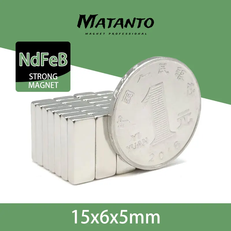 20-250 шт. 15x6x5 мм блок мощные магниты N35 прямоугольные Постоянные неодимовые 15*6*5