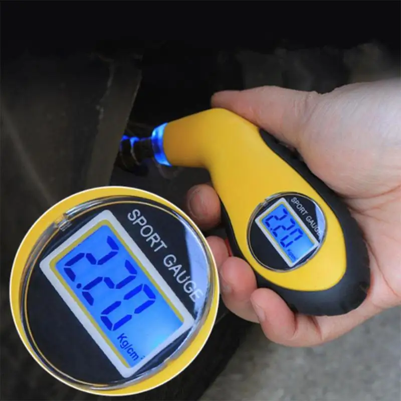 

Digital Tyre Air Pressure Gauge Meter LCD Electronic Car Tire Manometer Barometers Tester Tool For Car Motorcycle Security Alarm