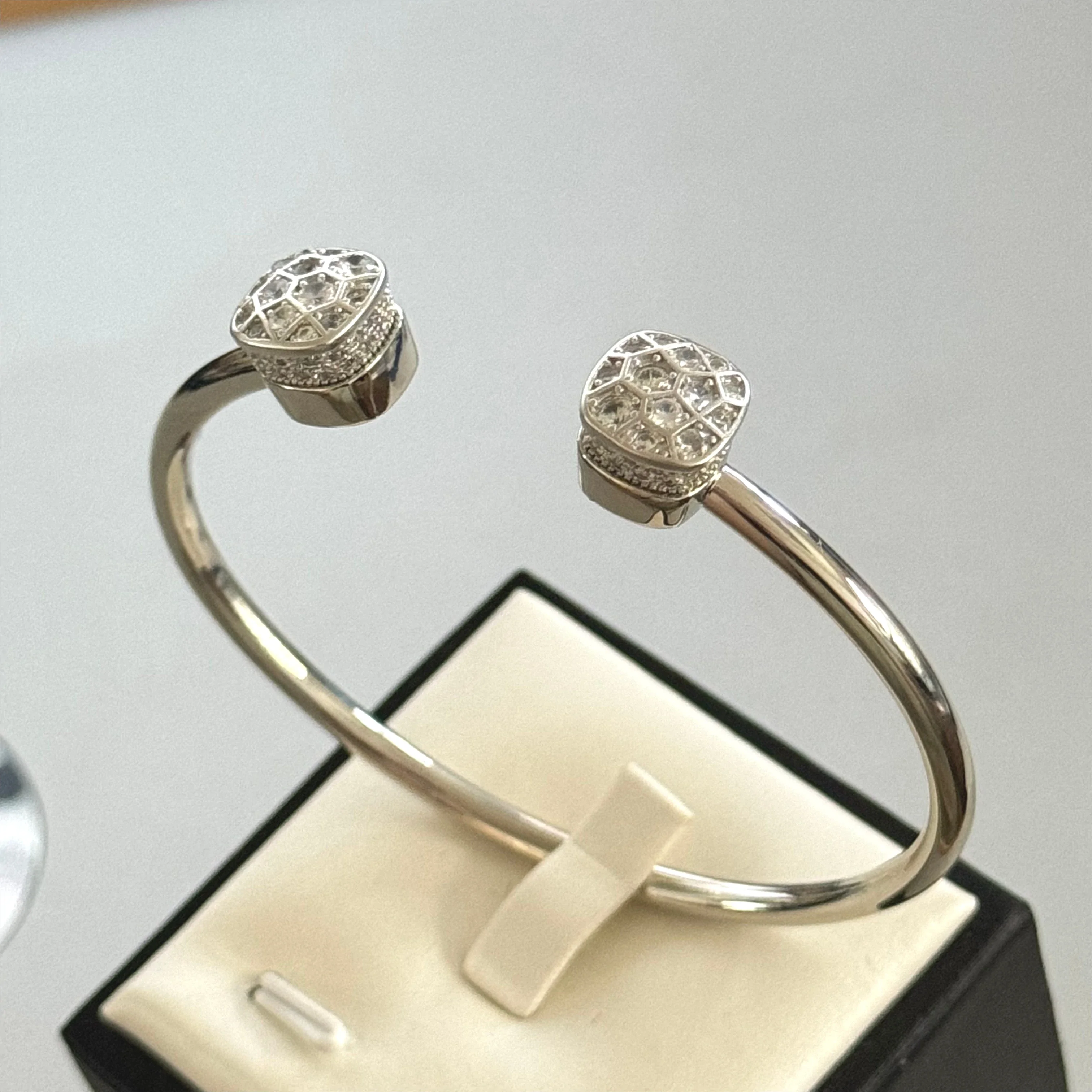 10 6 мм женский классический Нудо из нержавеющей стали многоцветный камень