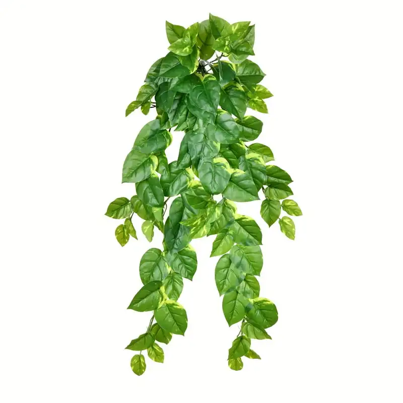 

Indoor Artificial Pothos Hanging Bush - Realistic Looking Foliage of Plastic - Maintenance Free