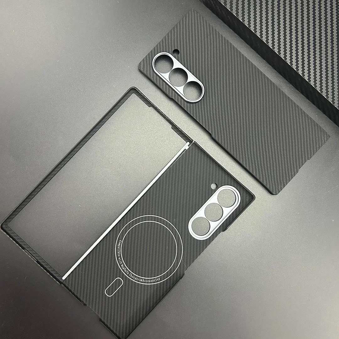 Магнитный оригинальный арамидный чехол из углеродного волокна для Samsung Galaxy Z Fold 6 5