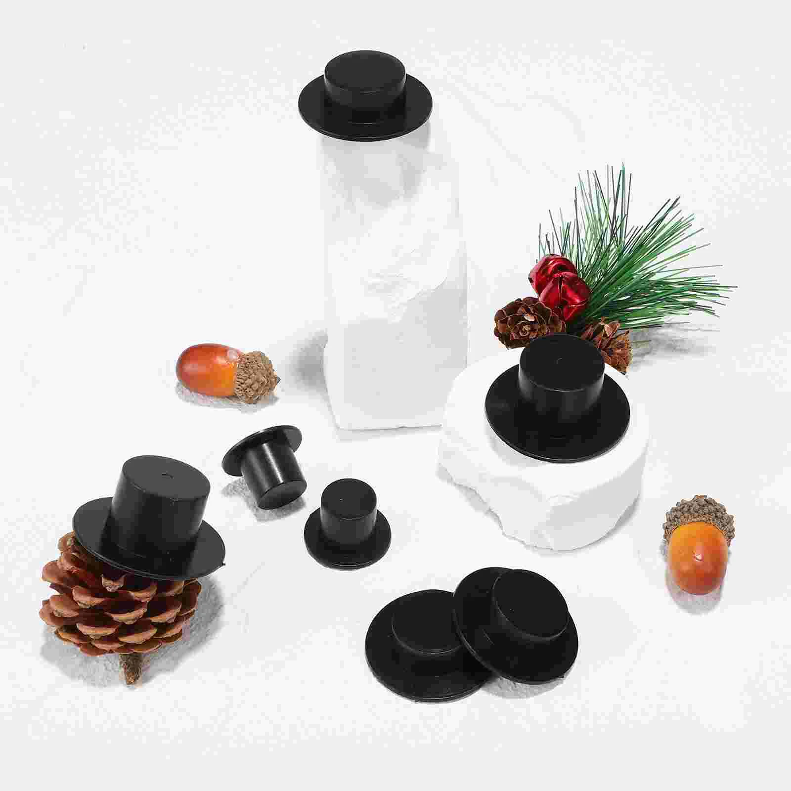 60 шт. пластиковая шляпа клоуна мини-шляпы ведьмы для поделок верхние