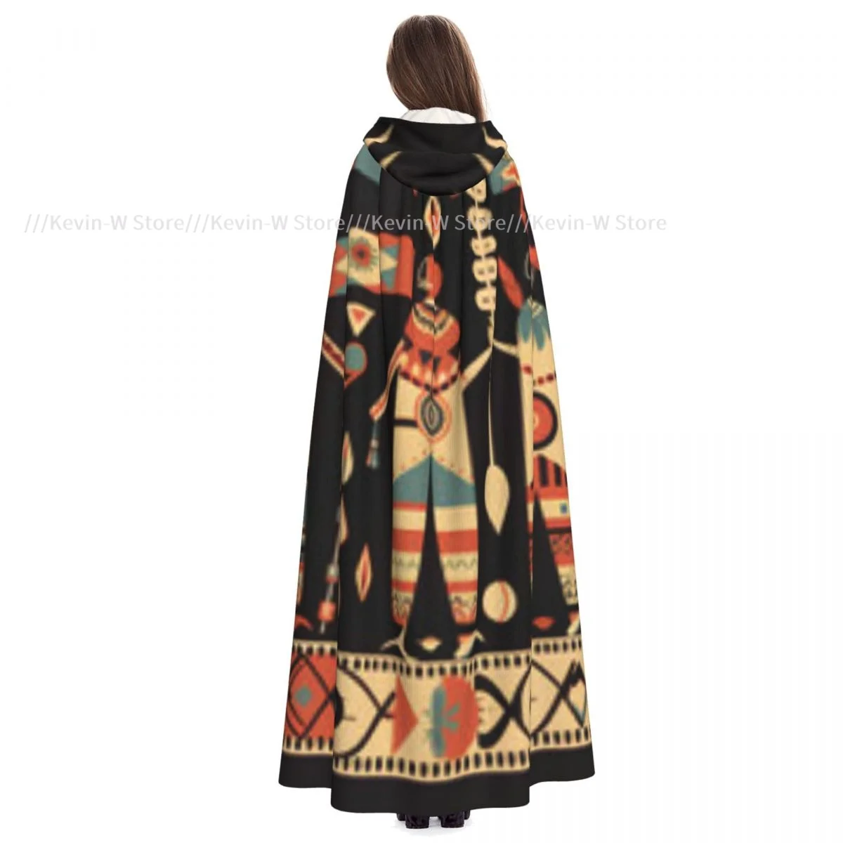 Унисекс ведьма реверсивная накидка с капюшоном для взрослых вампиров плащ