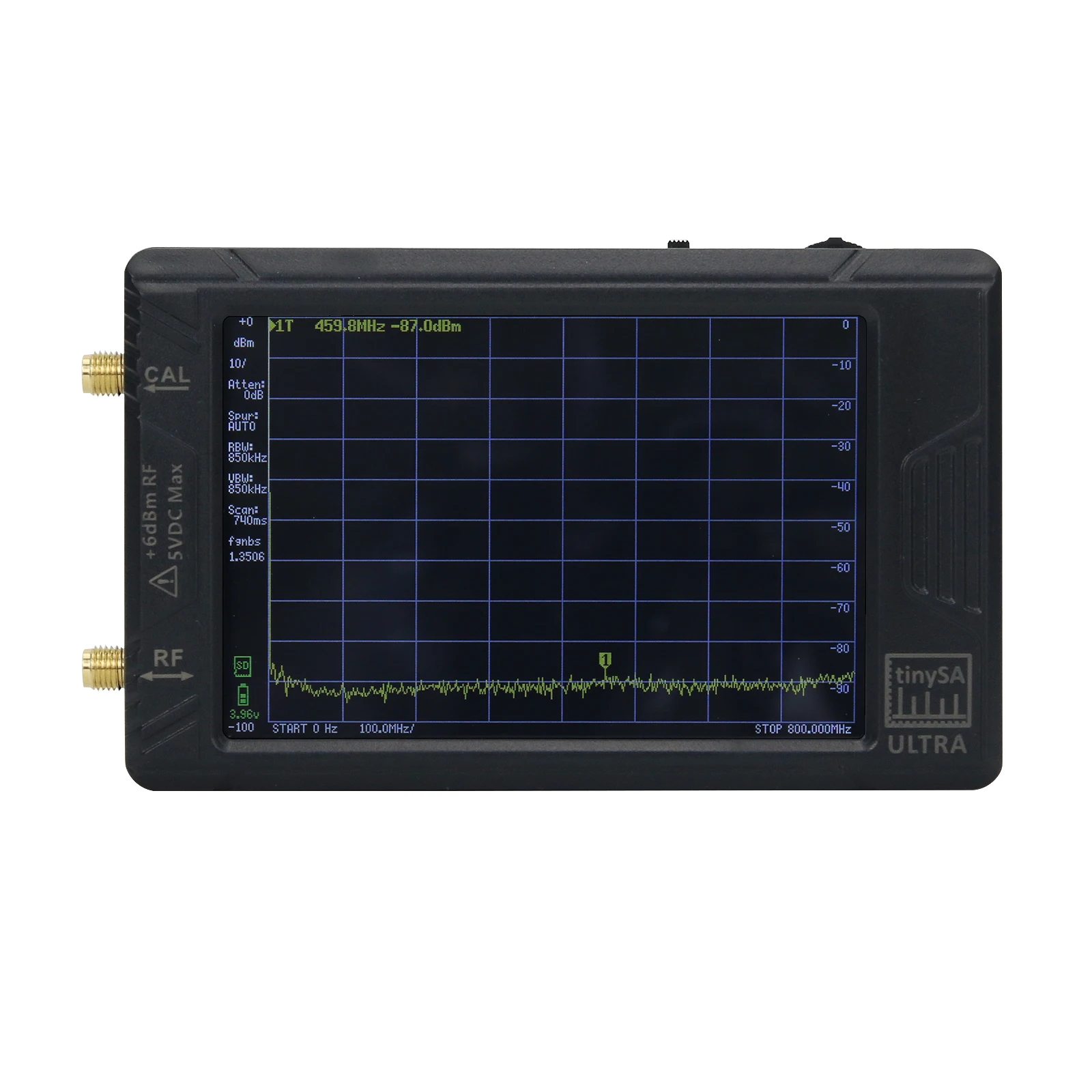 

ULTRA 100k-5.3GHz Signal Generator Handheld Tiny Spectrum Analyzer with 4inch Display for tinySA