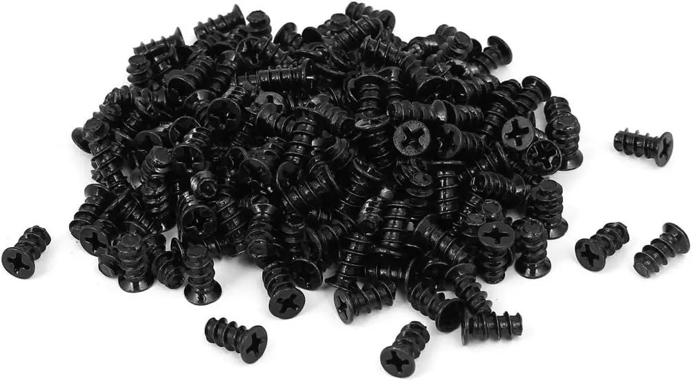 

M5 x 10mm Black Zinc Plated Phillips Computer PC Case Fan Screw 200pcs