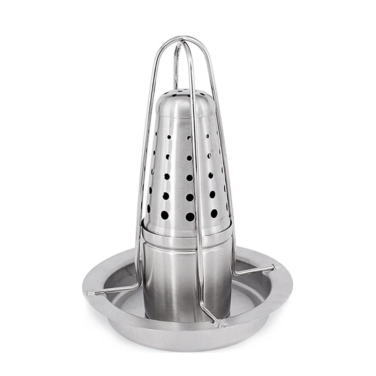 Подставка для курицы вертикальный держатель пива капельной кастрюли гриля