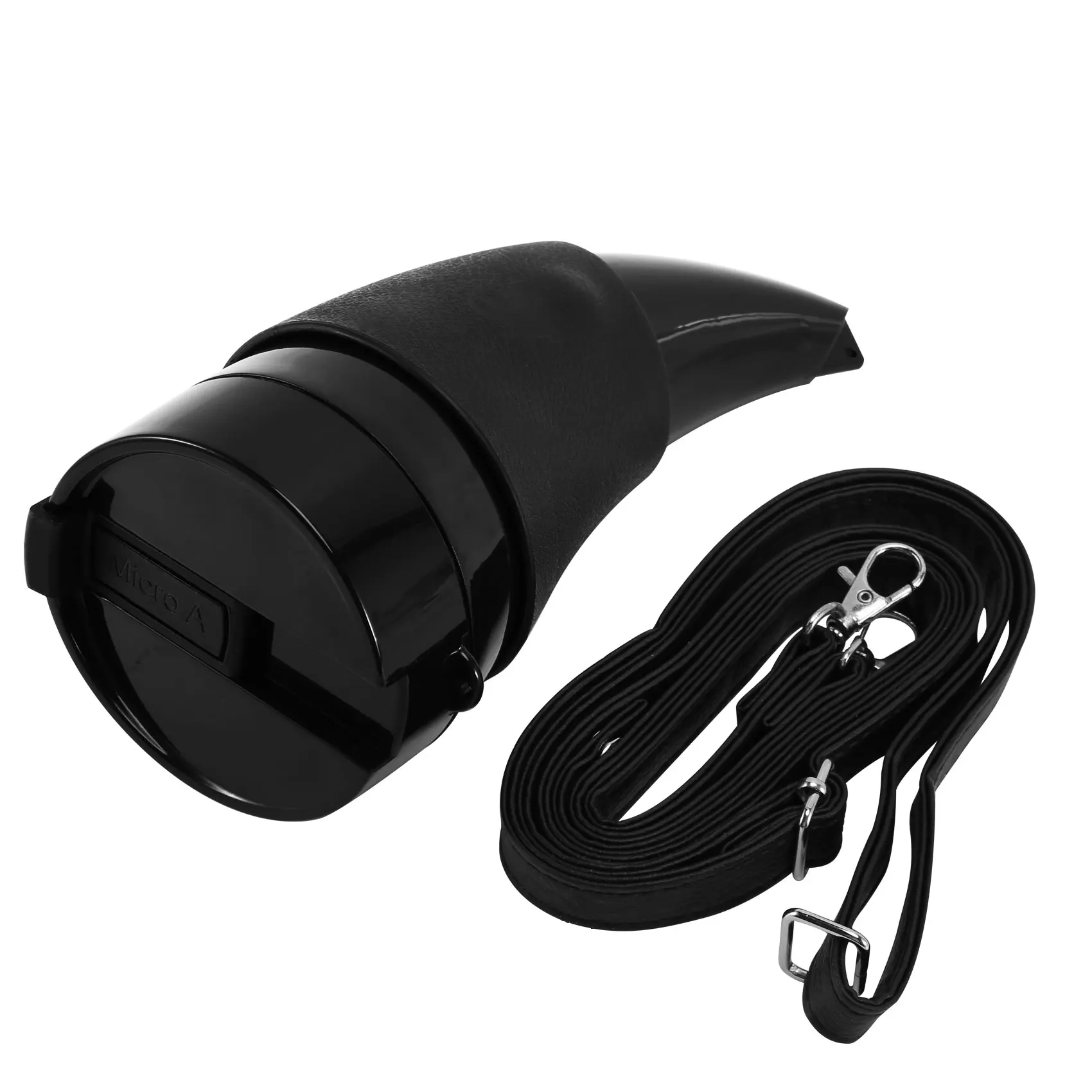 Flask Tea Cups Travel Couple Water Bottle With Rope-black