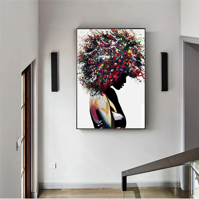 

Canvas Printed Moive Wall Art Poster Painting Abstraction Modern Woman Home Decoration Modular Pictures No Frame For Living Room
