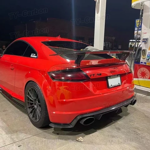 Для Audi TT MK3 стандарт TTRS задний диффузор из настоящего углеродного волокна, диффузор заднего бампера, спойлер-сплиттер FRP 2015-2019