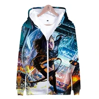 new arrival ghost in the shell zipper hoodies boy girl harajuku design high quality spring autumn warm fashion jacket outwear