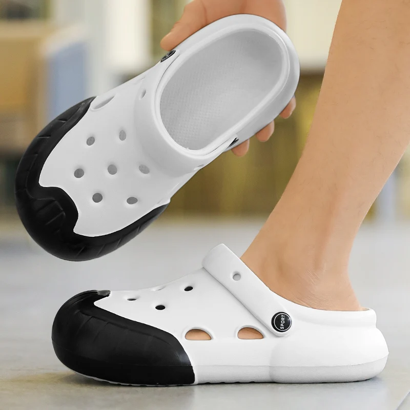 Шлепанцы женские на платформе садовые сандалии для отдыха пляжа клоги массивные