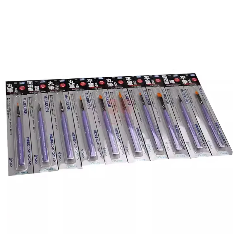 Mr Hobby MB01-MB10 круглая плоская кисть для рисования супертонкая модель хобби ремесло