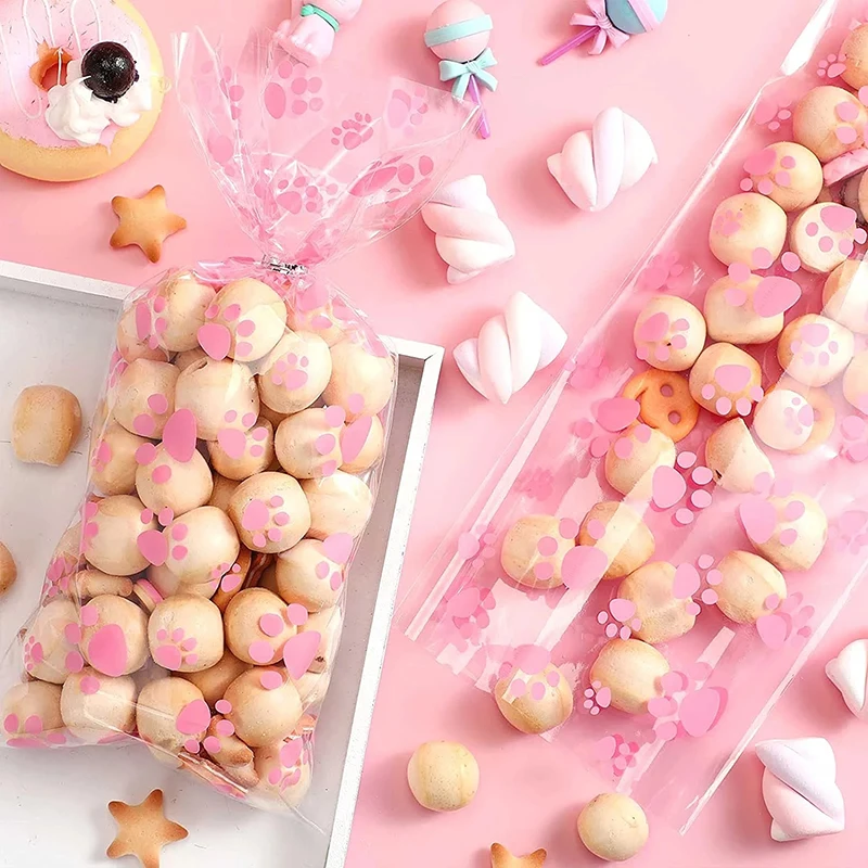 Пакеты подарочные целлофановые с принтом щенки 50 шт. |