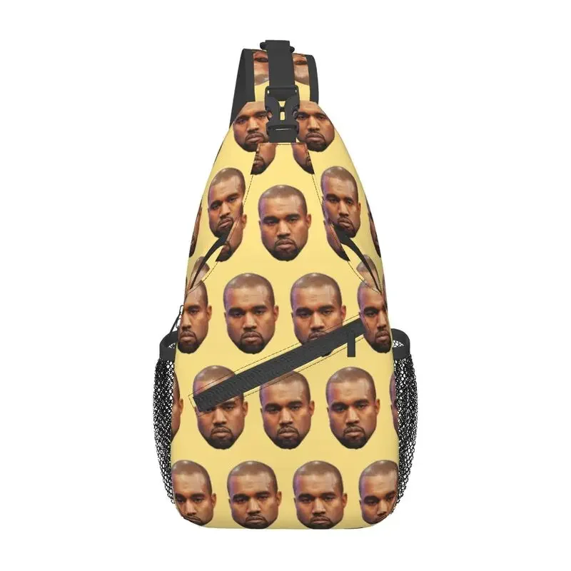 

Модная забавная Сумка-слинг Kanye West с мемом Для Путешествий, Походов, мужской нагрудный рюкзак через плечо, рюкзак на плечо