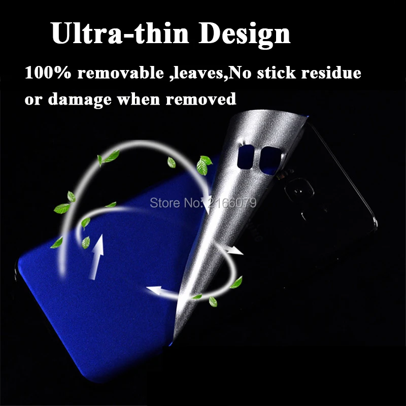 Для Samsung Galaxy S8 S7 S6 Edge Plus задняя крышка металлическая наклейка матовая ледяная