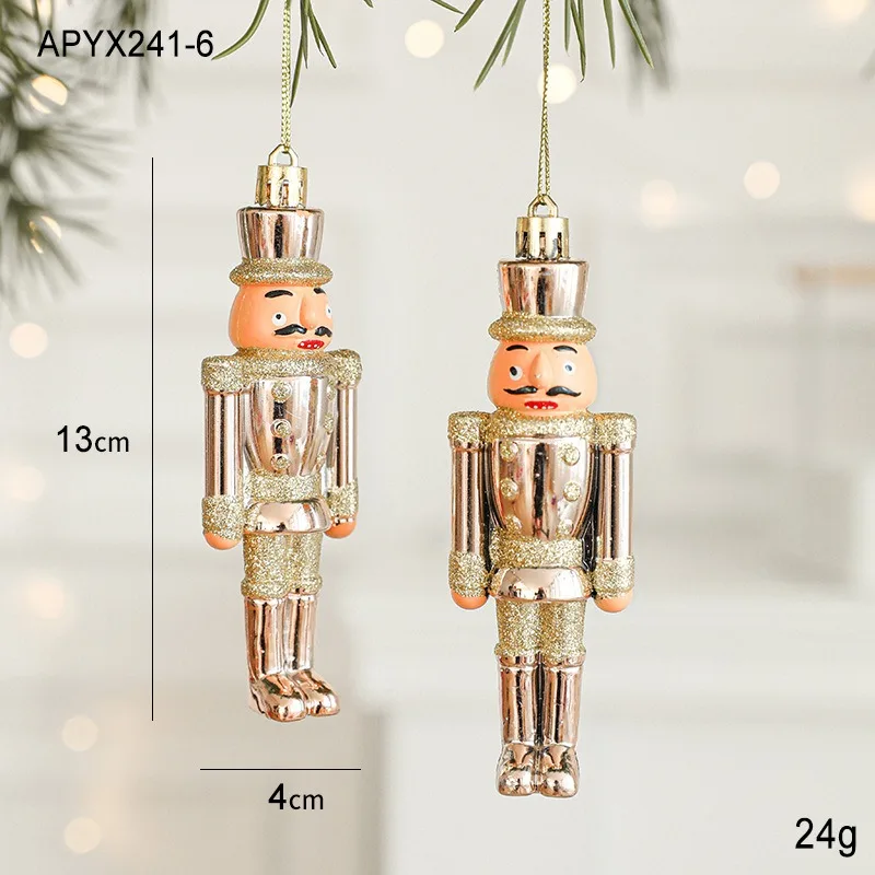 

Розовые золотые новогодние подвески Gooparty