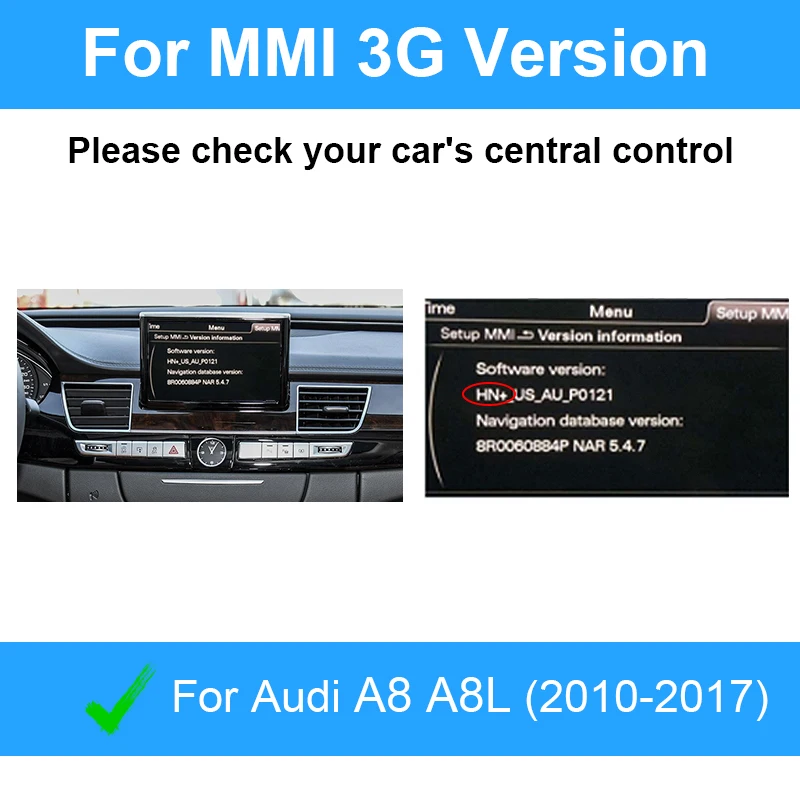 

Беспроводной интерфейс AI Box CarPlay Android Auto для Audi A8/A8L 2010-2017, поддерживает Mirror Link AirPlay Car Play Maps WhatsApp