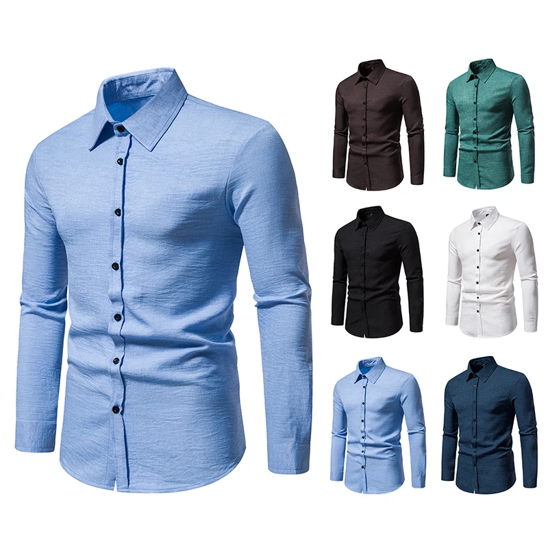 

Men's Shirts Suit Shirts Textured 2023 New Retro Style Casual Men's Long Sleeve Shirts Shirts for Men