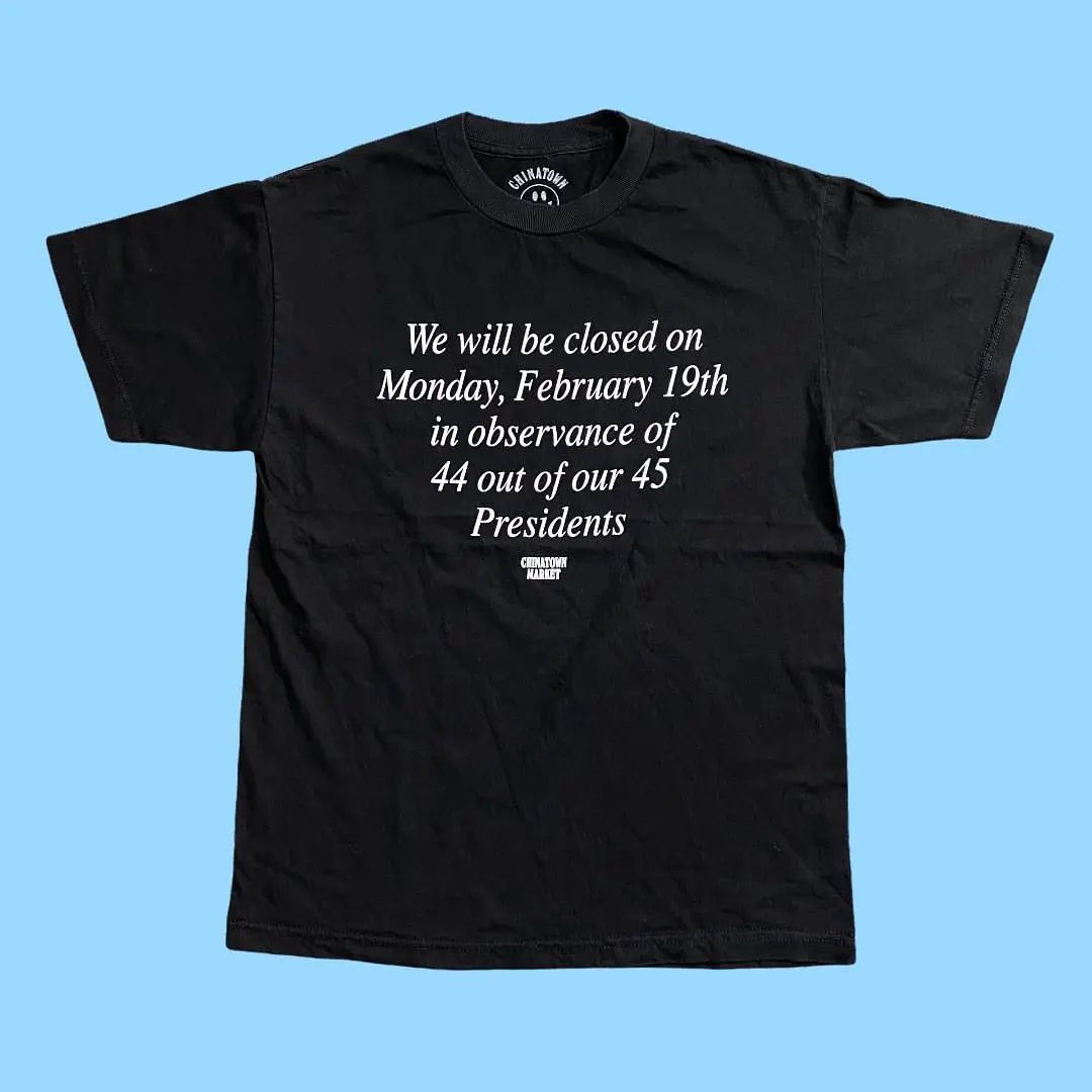 

Summer American Fashion Observance Presidents Graphic Letters Printing Black Cotton T Shirts Unisex Short Sleeve Crewneck Tees